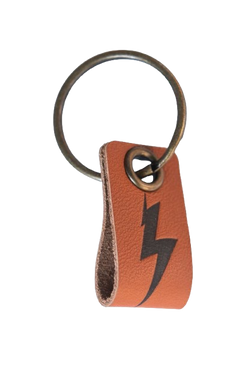 Roc Father Leather Keychain