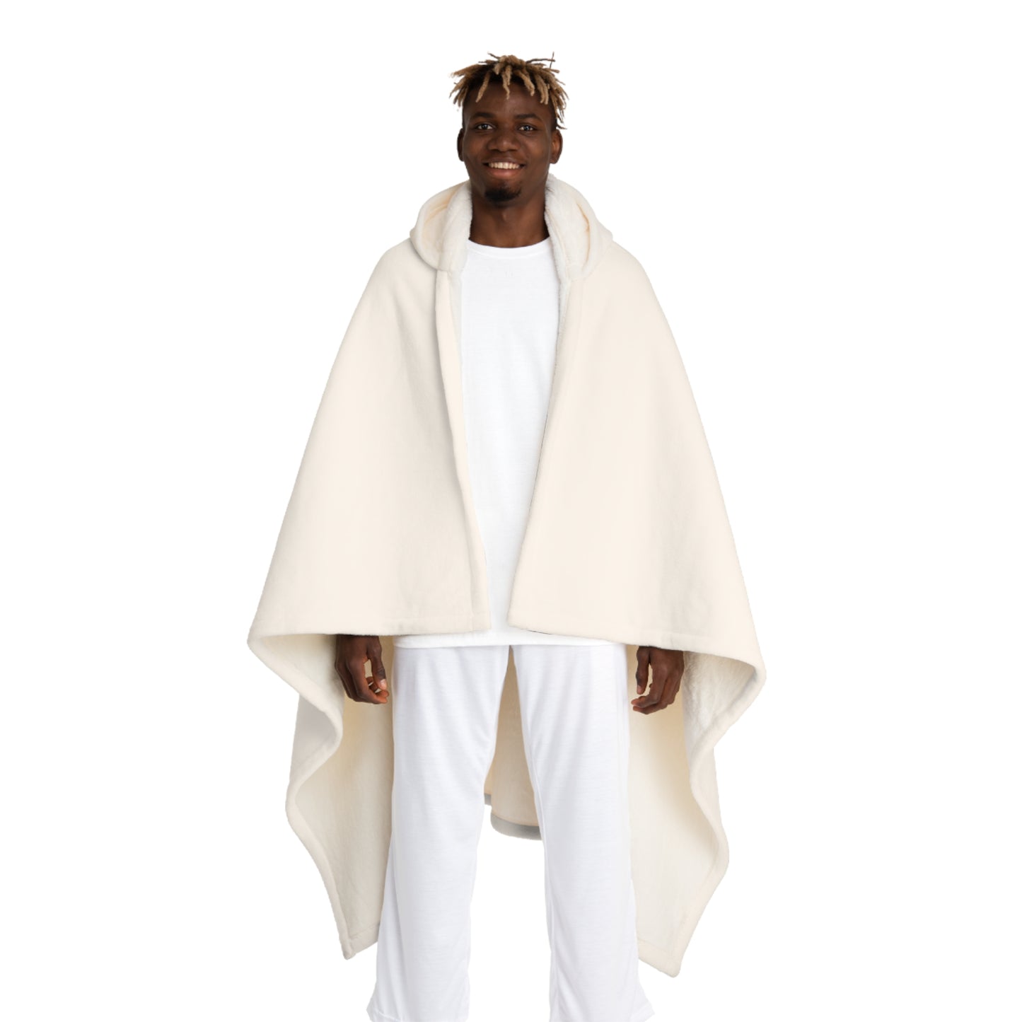 Hooded Sherpa Fleece Blanket